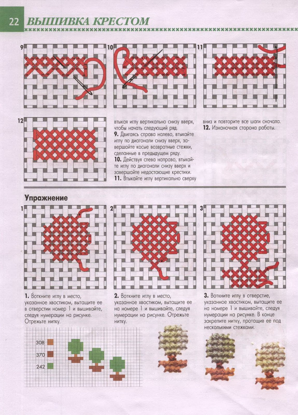 Вышивка крестом как правильно вышивать сверху или снизу