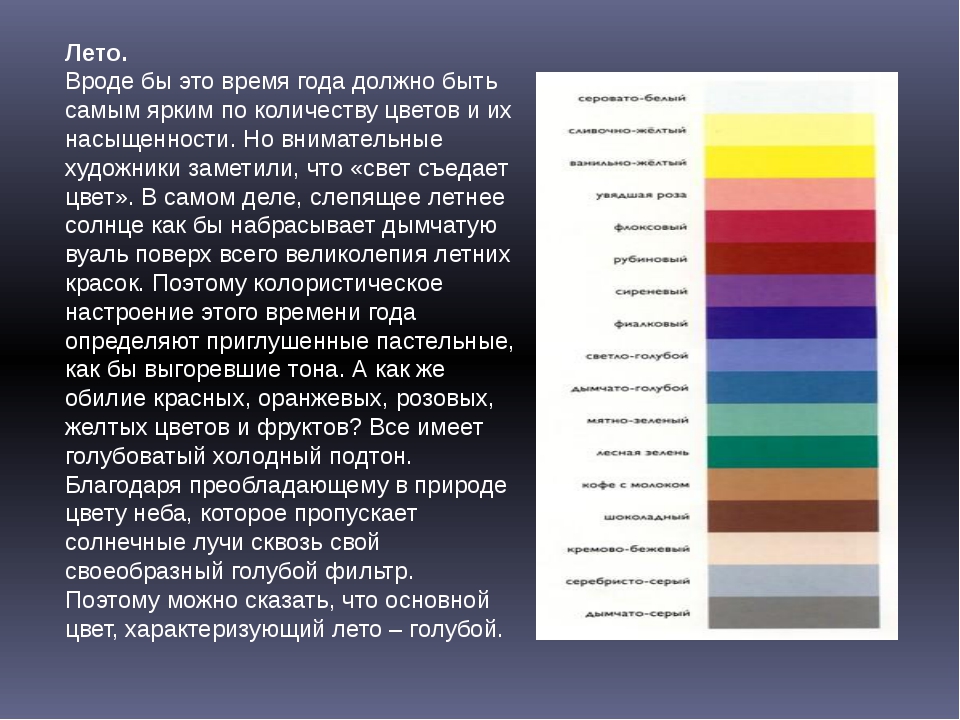 Сравните две картины какова цветовая гамма первой картины