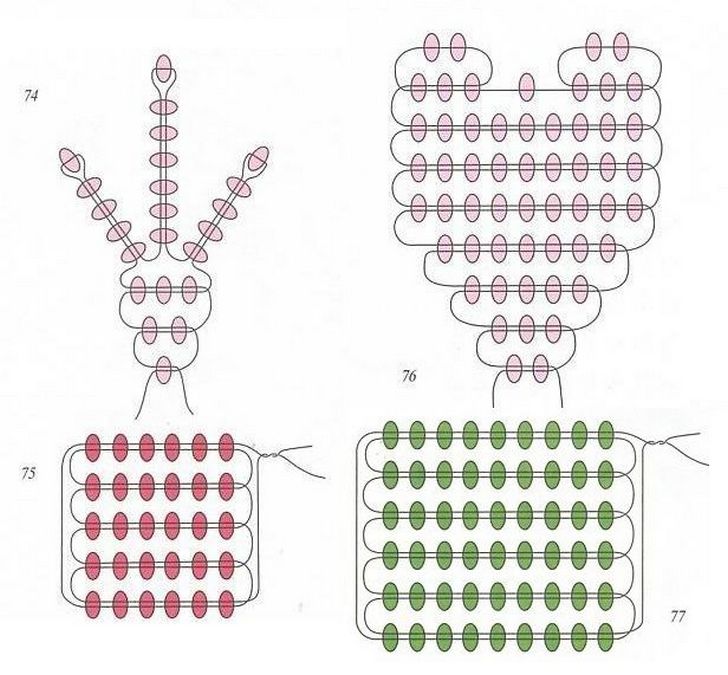 Легкие схемы из бисера. Схемы бисероплетения для начинающих параллельное плетение. Поделки из бисера для начинающих со схемами параллельное плетение. Параллельное плетение бисером схемы. Схемы параллельного плетения из бисера для начинающих.