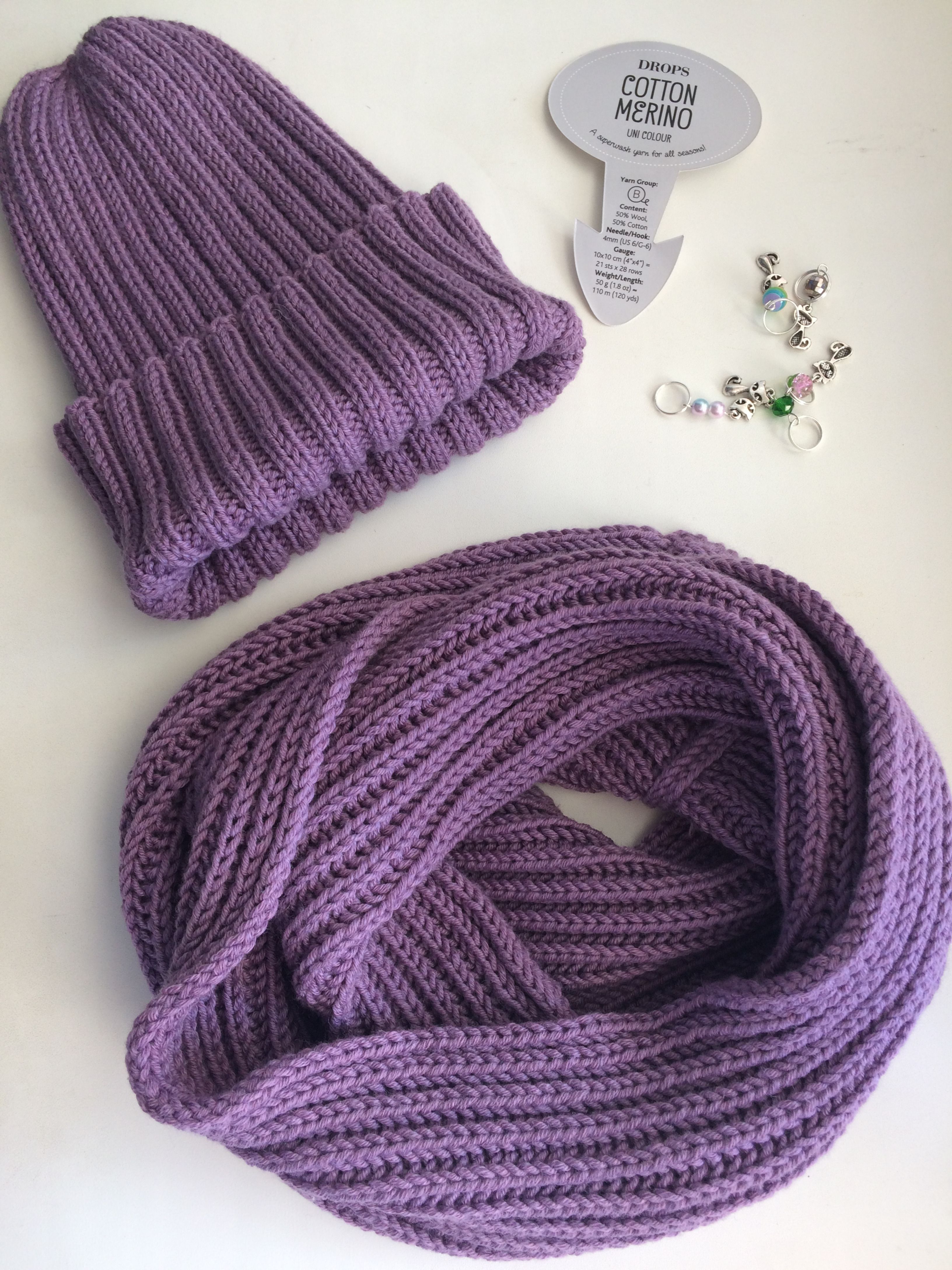 Вязание английской резинкой шарф