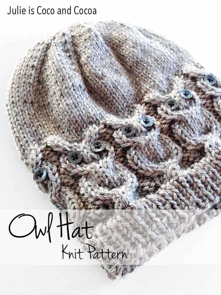 Owl Hat Knit Pattern