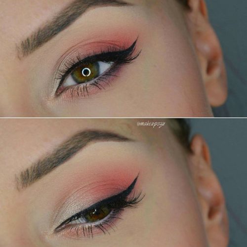 Pale Pink with Winged Liner