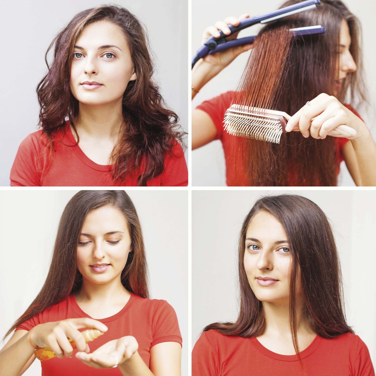 Как выпрямить волосы феном и расческой в домашних условиях поэтапно