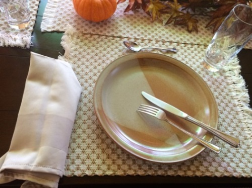 Napkin signals the end of a meal
