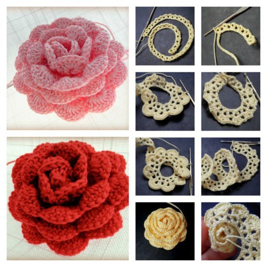 Crochet Lace Rose