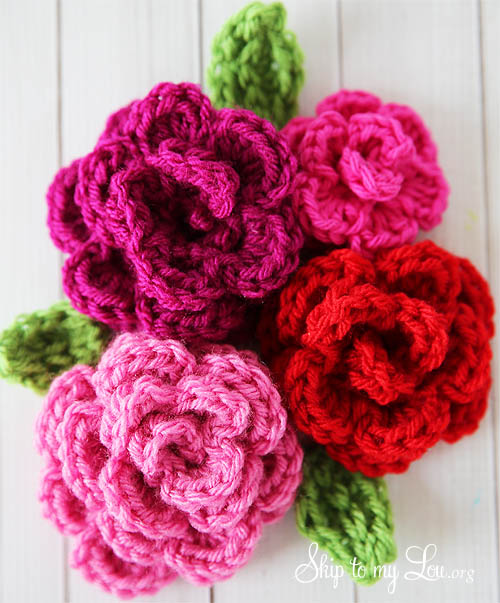 free easy rose crochet pattern