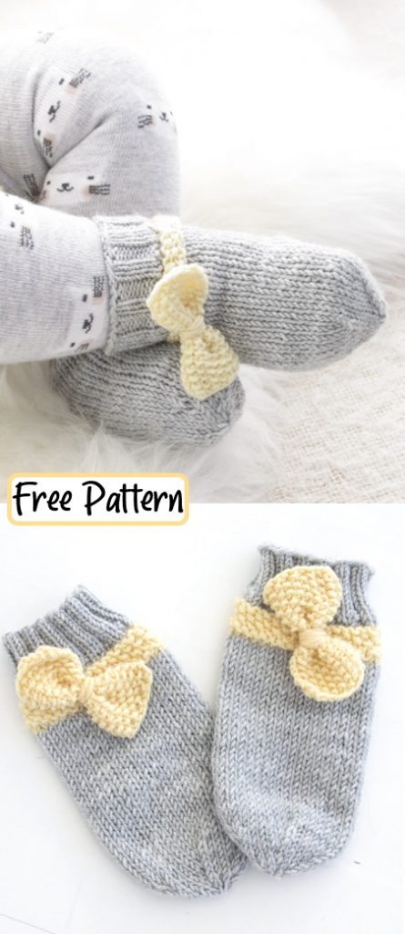 Free knitting pattern for infant socks