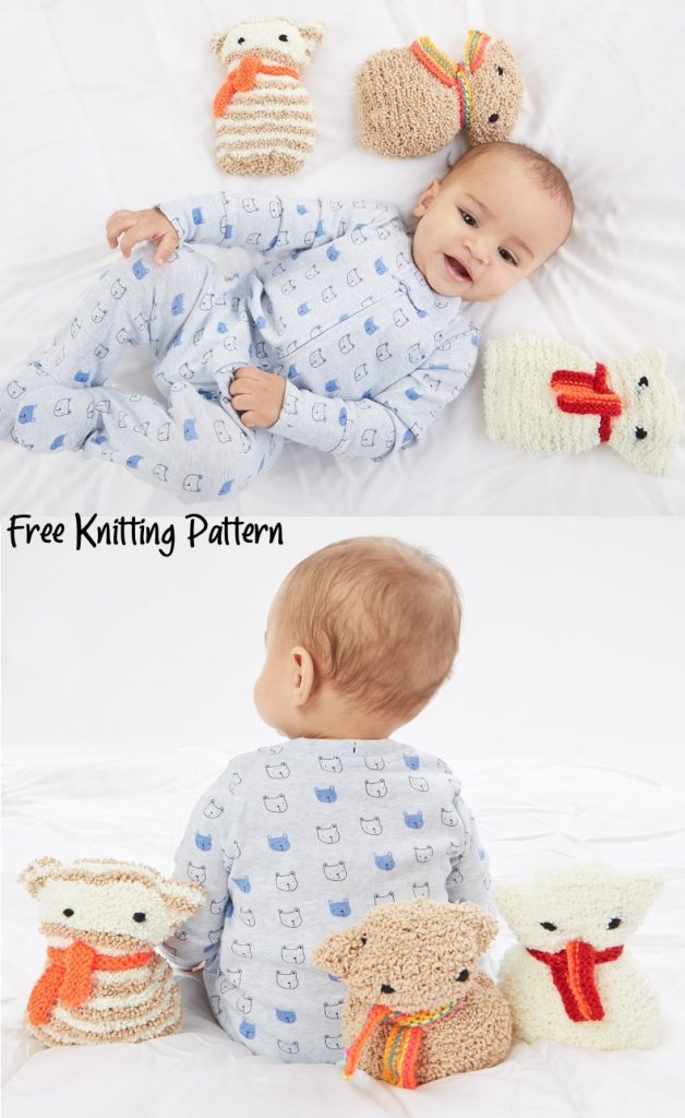 Free knitting pattern for soft baby toys