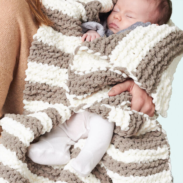 Quick chunky baby blanket knit pattern