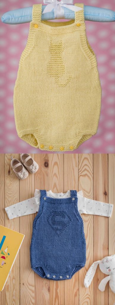 Baby onesie knitting pattern free